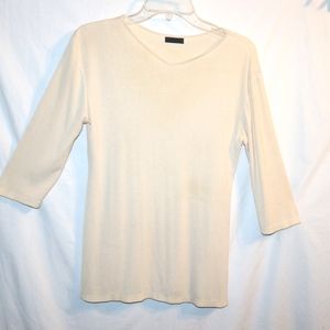 Lance karesh knit  cream top